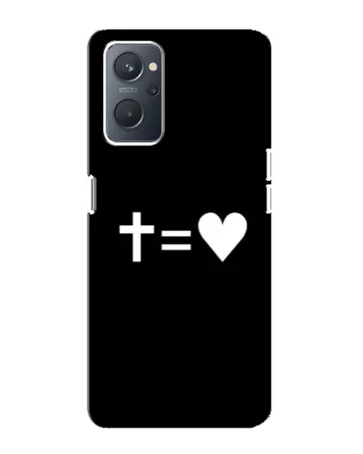 Чехол для OPPO A76 с картинкой «Крест и Сердце»