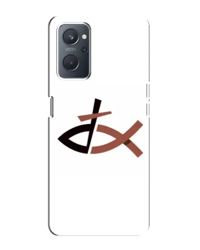 Чехол для OPPO A76 с картинкой «Рыба и крест»