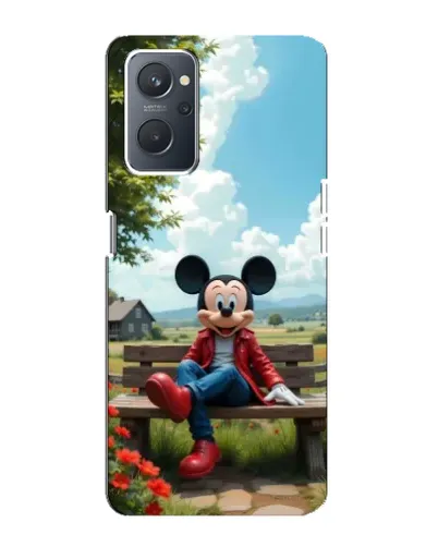 Чохол для OPPO A76 з картинкою «Міккі на лавці»