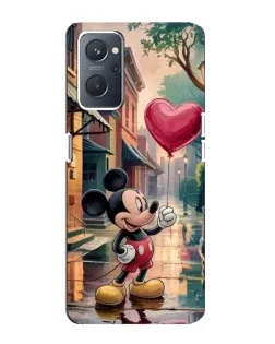 Чохол для OPPO A76 з картинкою «Міккі та кулька-серце»