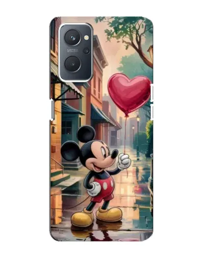 Чохол для OPPO A76 з картинкою «Міккі та кулька-серце»