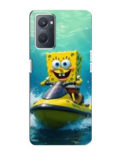 Чехол для OPPO A76 с картинкой «Спанч Боб на гидроцикле» Чехол для OPPO A76 с картинкой «Спанч Боб на гидроцикле»