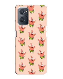 Чехол для OPPO A76 с картинкой «Патрик Стар паттерн»