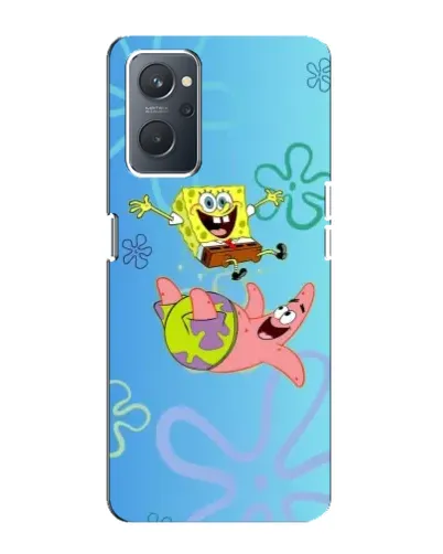 Чехол для OPPO A76 с картинкой «Спанч Боб и Патрик»