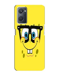 Чехол для OPPO A76 с картинкой «Минималистичный Спанч Боб»