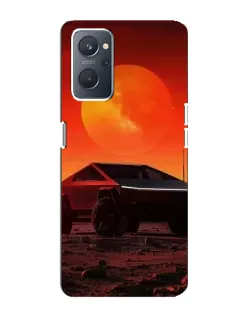Чохол для OPPO A76 з картинкою «Cybertruck на Марсі»