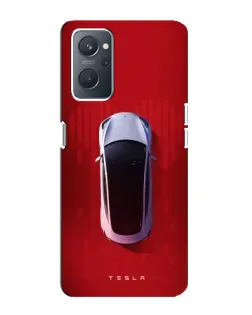Чохол для OPPO A76 з картинкою «Tesla Top View»