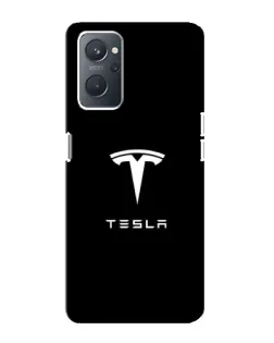 Чохол для OPPO A76 з картинкою «Tesla White Logo»