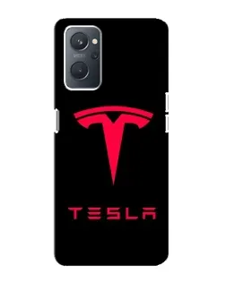 Чохол для OPPO A76 з картинкою «Tesla Red Logo»