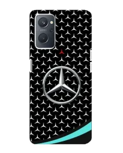 Чохол для OPPO A76 з картинкою «Mercedes — бірюзовий акцент»