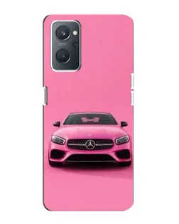 Чехол для OPPO A76 с картинкой «Розовый Mercedes AMG»