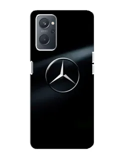 Чехол для OPPO A76 с картинкой «Mercedes на металле»