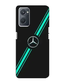 Чехол для OPPO A76 с картинкой «Спортивные линии Mercedes»
