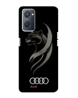 Чохол для OPPO A76 з картинкою «Графіка — пантера та Audi»