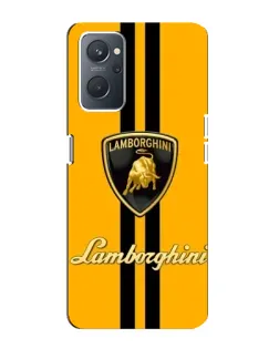 Чохол для OPPO A76 з картинкою «Lamborghini Stripe жовтий»