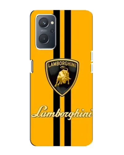 Чохол для OPPO A76 з картинкою «Lamborghini Stripe жовтий»