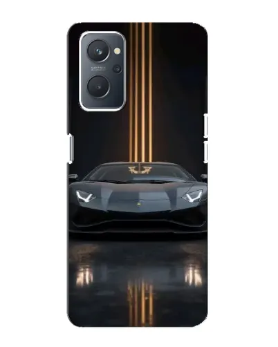 Чохол для OPPO A76 з картинкою «Lamborghini золоті лінії»