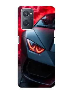 Чохол для OPPO A76 з картинкою «Lamborghini червоне сяйво»