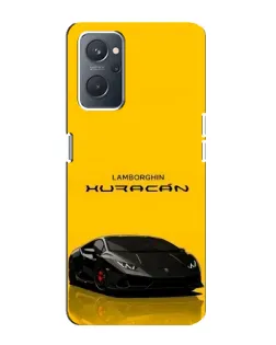 Чохол для OPPO A76 з картинкою «Lamborghini Huracan чорний»