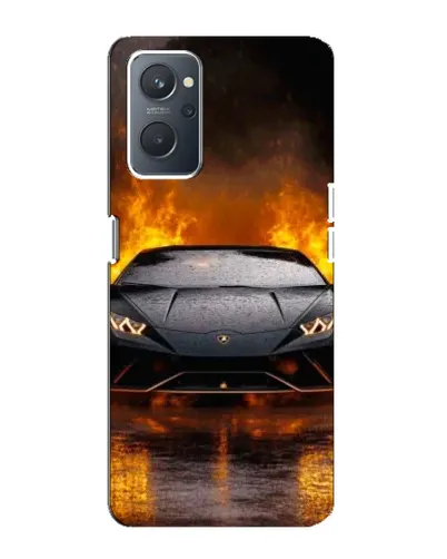 Чохол для OPPO A76 з картинкою «Lamborghini у вогні»