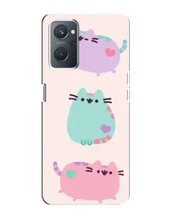 Чохол для OPPO A76 з картинкою «Pusheen тріо»