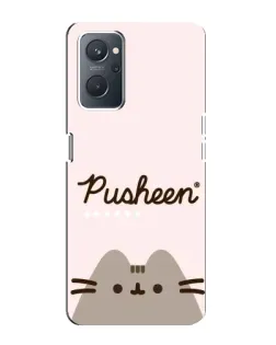 Чохол для OPPO A76 з картинкою «Pusheen логотип»