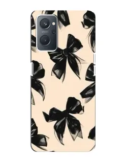 Чехол для OPPO A76 с картинкой «Паттерн черные банты» Чехол для OPPO A76 с картинкой «Паттерн черные банты»