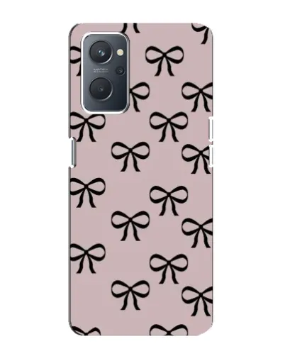 Чехол для OPPO A76 с картинкой «Черные бантики»