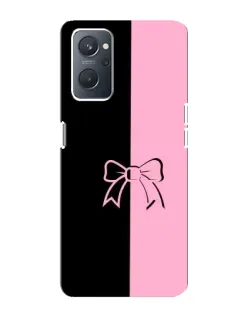 Чехол для OPPO A76 с картинкой «Половинки банта»