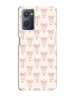 Чехол для OPPO A76 с картинкой «Розовые бантики Coquette»