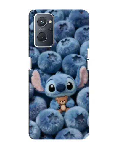 Чехол для OPPO A76 с картинкой «Стич и голубика» Чехол для OPPO A76 с картинкой «Стич и голубика»