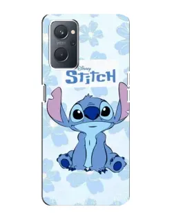 Чехол для OPPO A76 с картинкой «Stitch среди цветов» Чехол для OPPO A76 с картинкой «Stitch среди цветов»