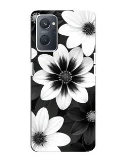Чехол для OPPO A76 с картинкой «Монохромные астры»