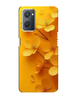 Чехол для OPPO A76 с картинкой «Золотые лепестки»