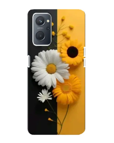 Чехол для OPPO A76 с картинкой «Подсолнух и ромашка»