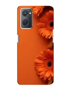 Чехол для OPPO A76 с картинкой «Оранжевые герберы»