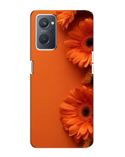 Чехол для OPPO A76 с картинкой «Оранжевые герберы»