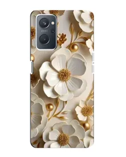 Чехол для OPPO A76 с картинкой «Белие бумажние  цвети»