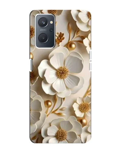 Чехол для OPPO A76 с картинкой «Белие бумажние  цвети»