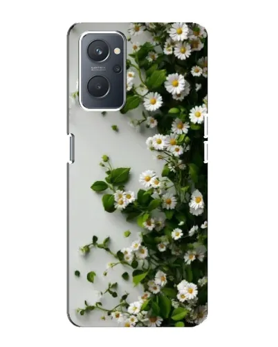 Чехол для OPPO A76 с картинкой «Ветка мелких белых цветов»