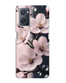 Чехол для OPPO A76 с картинкой «Нежная сакура и капли»