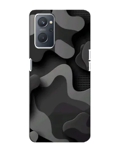 Чехол для OPPO A76 с картинкой «Темный абстрактный камуфляж»