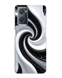 Чехол для OPPO A76 с картинкой «Черно-белая спираль» Чехол для OPPO A76 с картинкой «Черно-белая спираль»