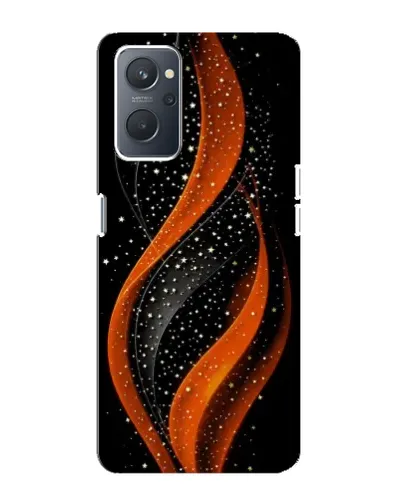 Чехол для OPPO A76 с картинкой «Огненная звездная волна»