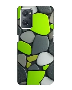 Чехол для OPPO A76 с картинкой «Яркая неоновая галька»
