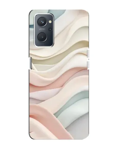 Чехол для OPPO A76 с картинкой «Пастельные нежные волны»