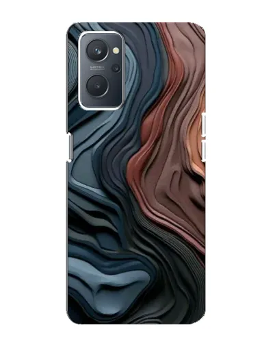 Чехол для OPPO A76 с картинкой «Цветные волны каньона»