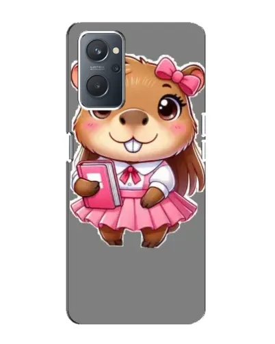 Чехол для OPPO A76 с картинкой «Девочка капибара»