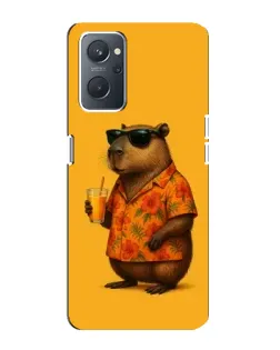 Чехол для OPPO A76 с картинкой «Капибара на отдыхе»