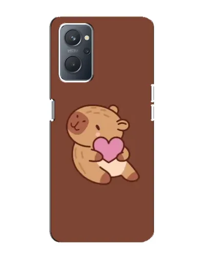 Чехол для OPPO A76 с картинкой «Капибара с сердцем»